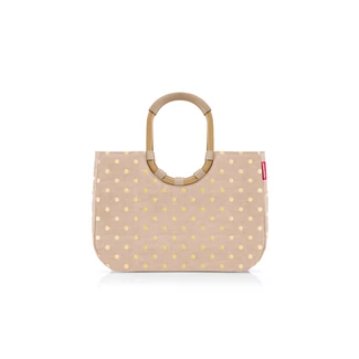Reisenthel Loopshopper L FRAME, metallic dots coffee