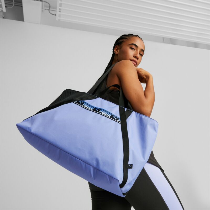 Puma AT ESS Shopper női fitness táska, világoskék 
