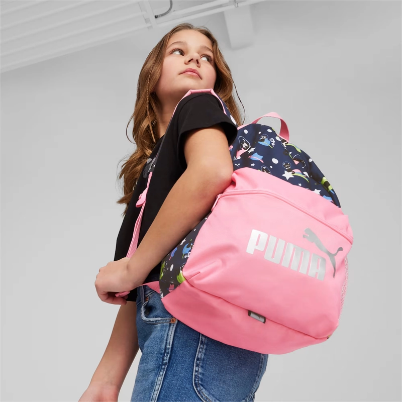 Puma Phase Small hátizsák, rózsaszín-kék mintás