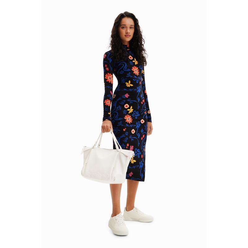 Desigual női divattáska, Bag Half Logo 23 Libia 2.0, fehér