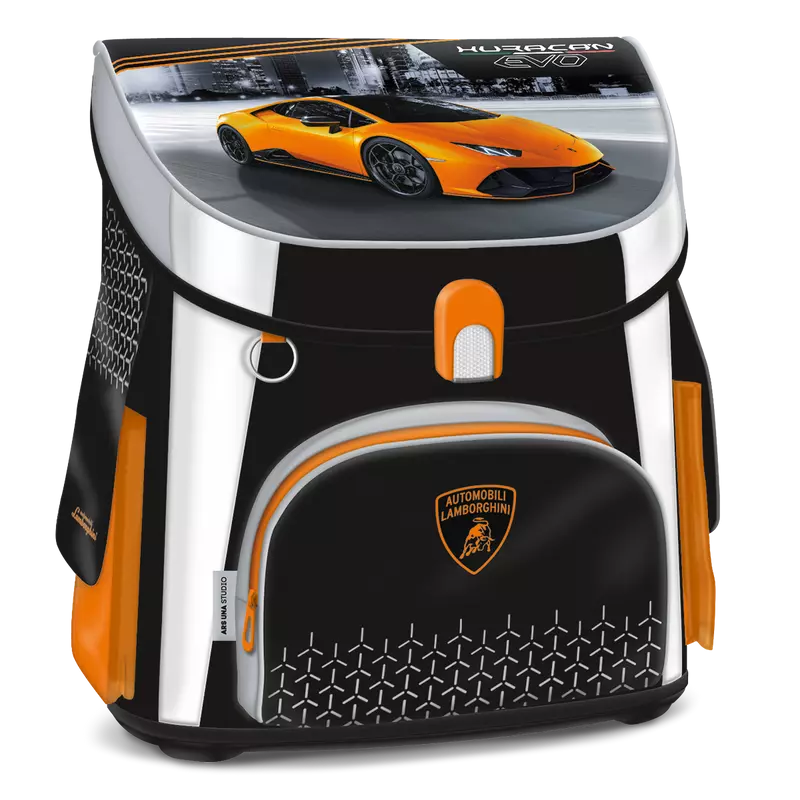 Ars Una Lamborghini kompakt easy mágneszáras iskolatáska, narancs