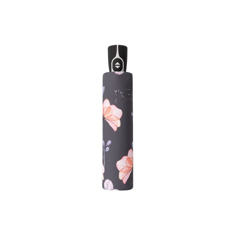 DOPPLER Fiber Magic Wildflowers automata női esernyő, sötétszürke