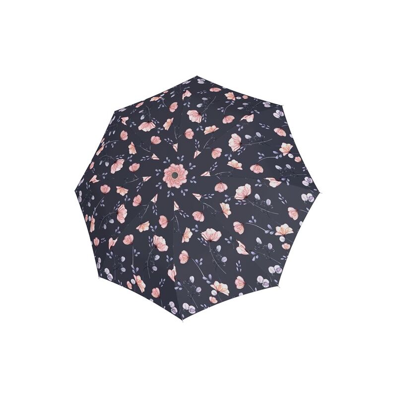 DOPPLER Fiber Magic Wildflowers automata női esernyő, sötétszürke