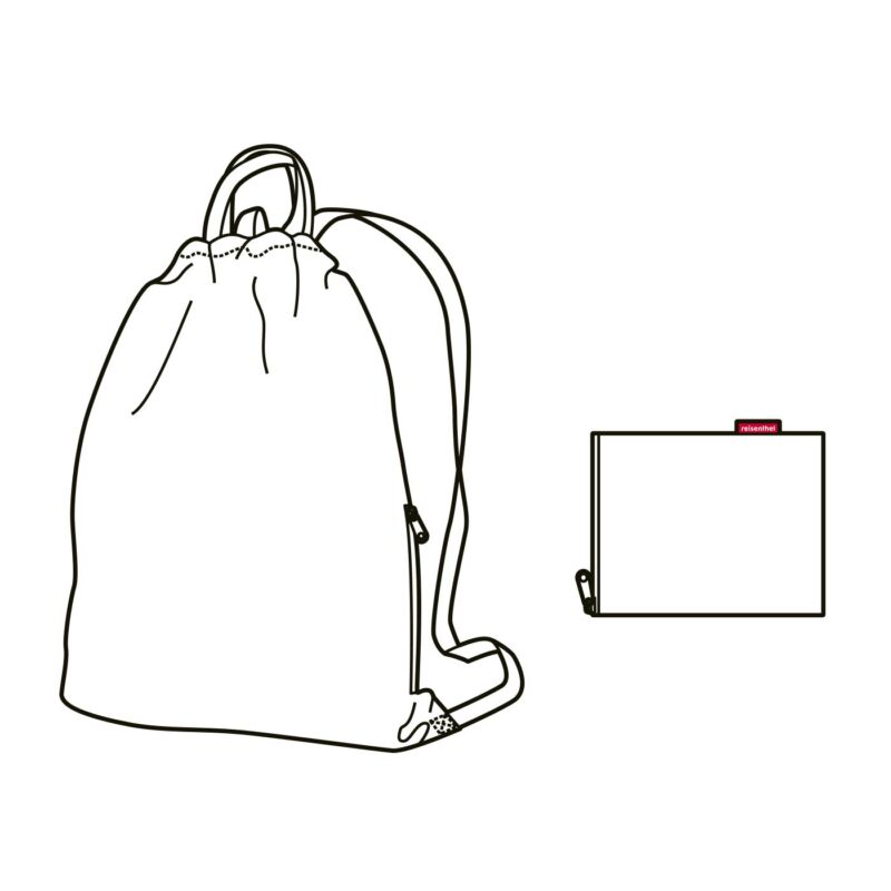 Reisenthel mini maxi sacpack hátizsák, fekete-fehér pötty