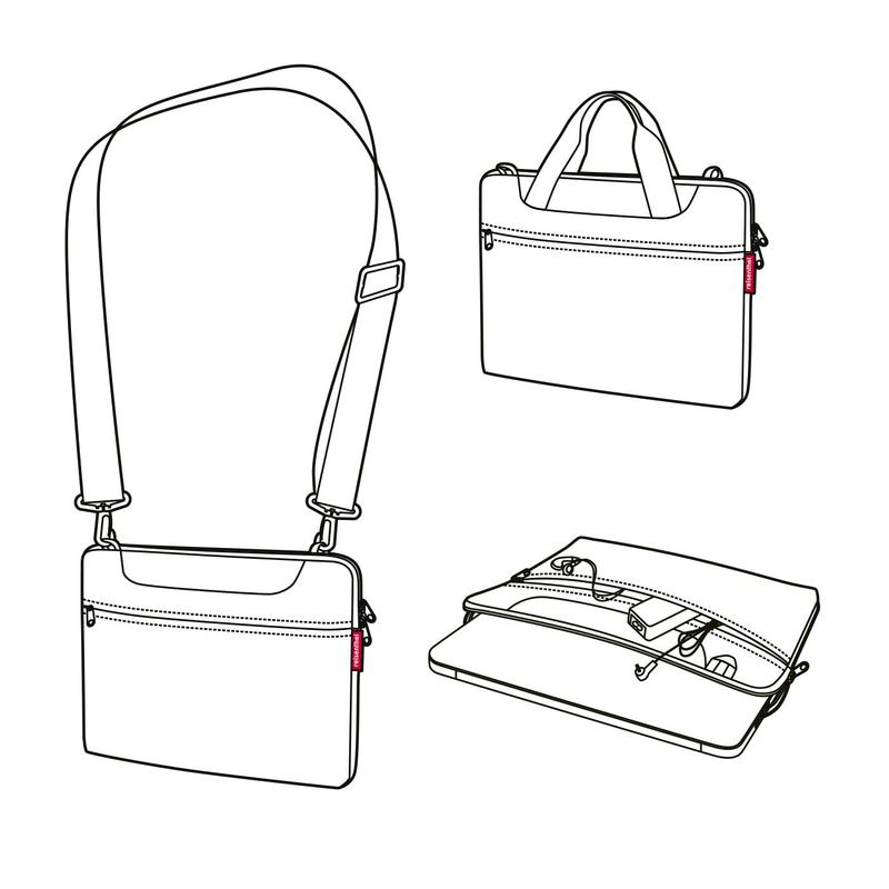 Reisenthel Netbookbag, twist silver