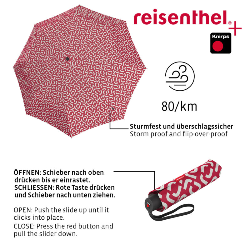 Reisenthel Pocket Classic esernyő, signature red